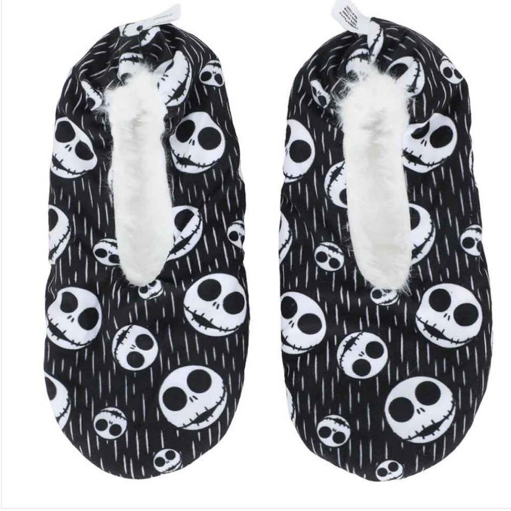 Christmas Jack Reversible Slippers Size L/XL 9-11
